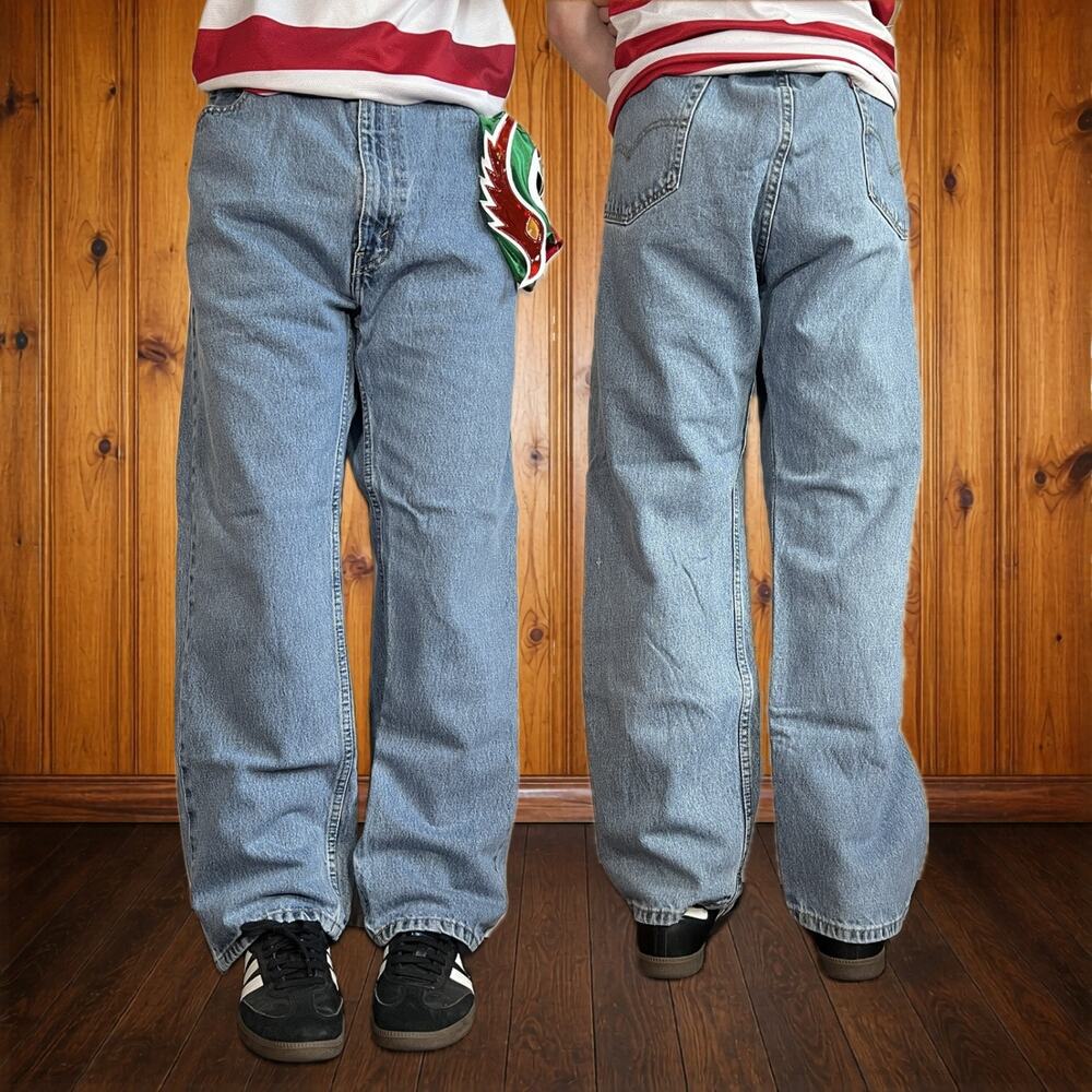 Levi's 505 42x30 Y2K Jeans Light Wash Relaxed